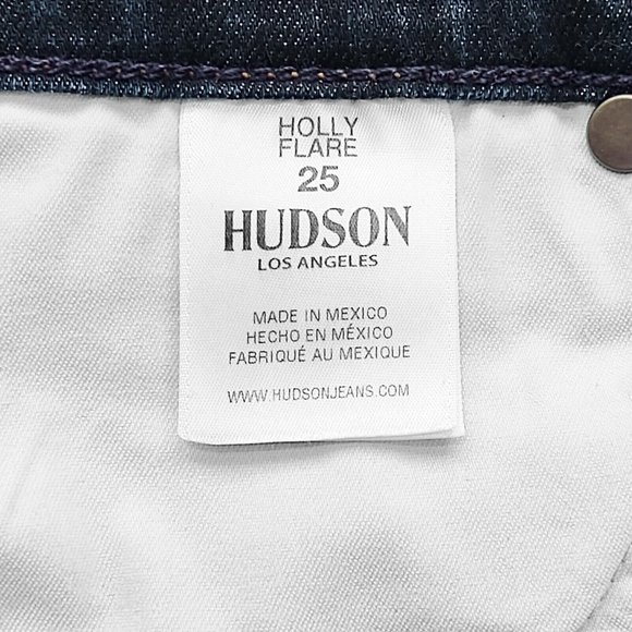 New HUDSON Holly High Rise Crop Flare Jeans 25 Blue - Picture 9 of 9